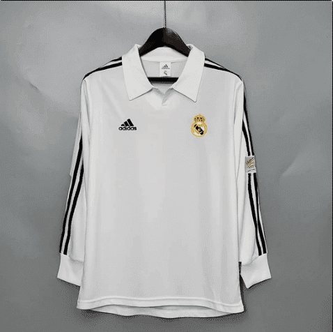 Real Madrid 2001/2002 Home kit – Long Sleeve