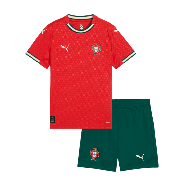 Portugal Home Soccer Jersey Kit 2025 Kids(Jersey+Shorts)