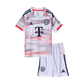 Bayern Munich Away Soccer Jersey Kit 2025/26 Kids(Jersey+Shorts)