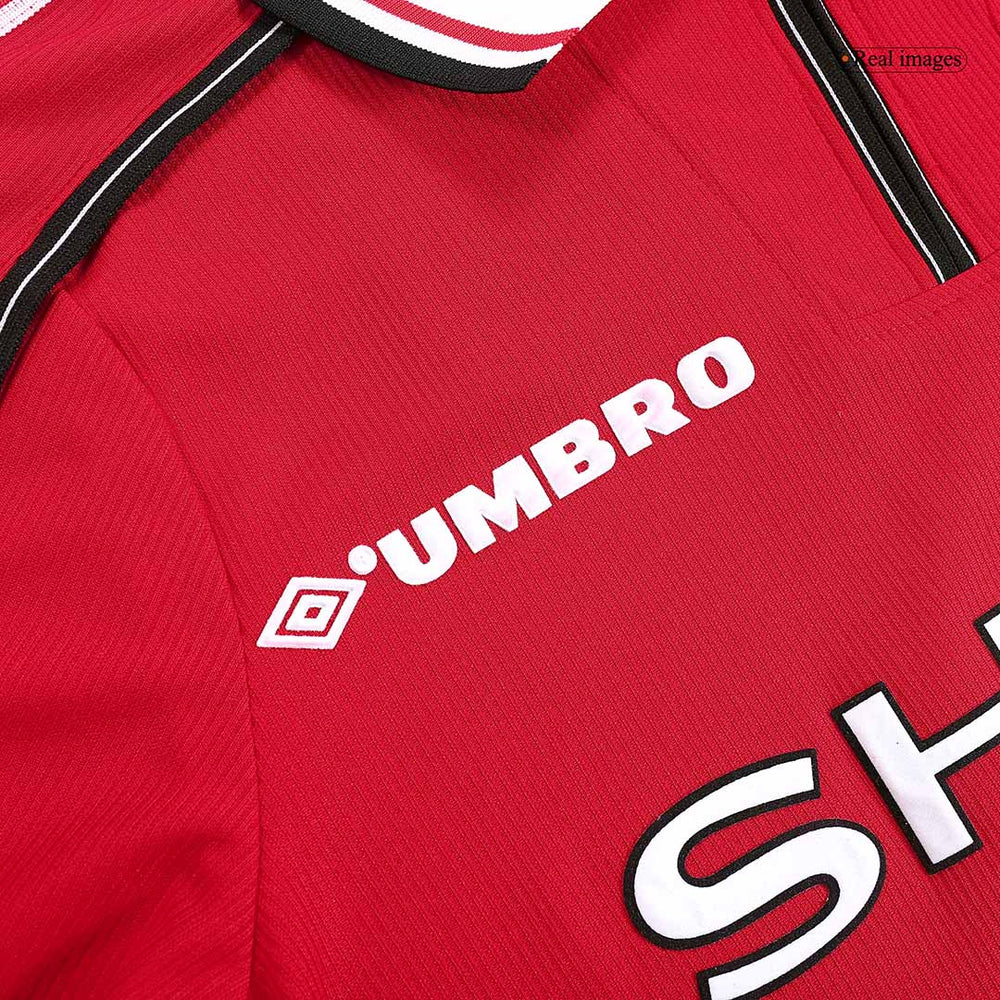 Retro Manchester United Home Long Sleeve Jersey 1998/00