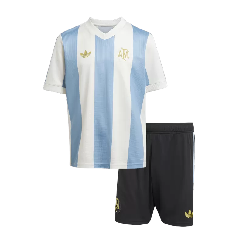 Argentina Soccer Jersey Kit 2024 Kids(Jersey+Shorts) - 50th Anniversary