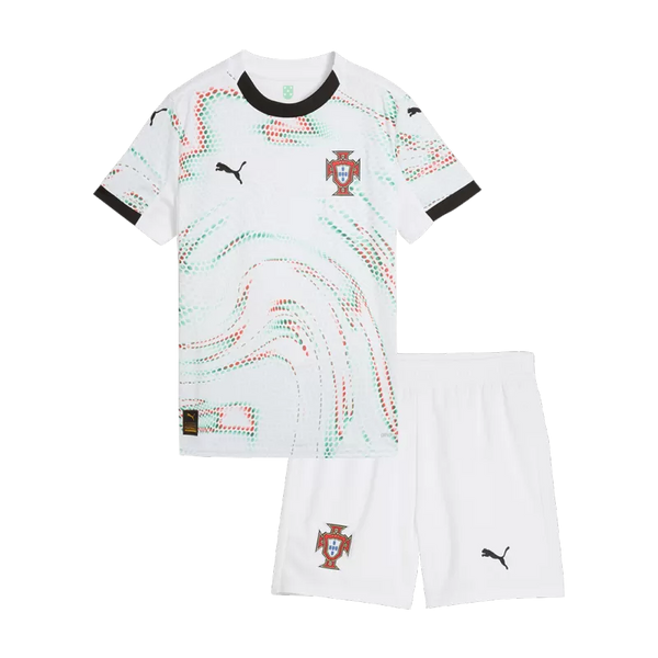 Portugal Away Soccer Jersey Kit 2025 Kids(Jersey+Shorts)