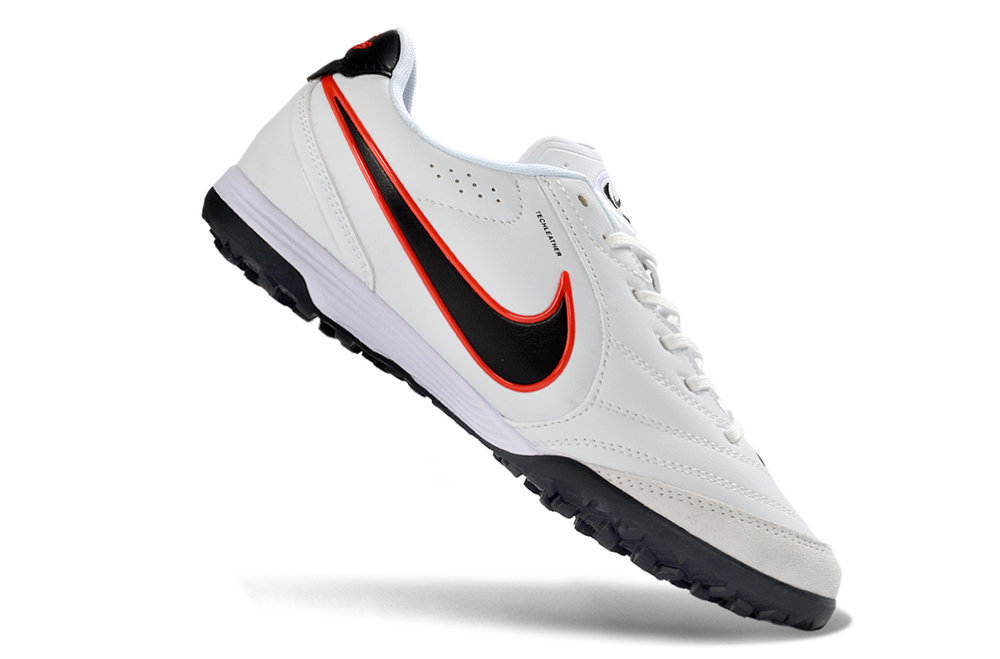Tiempo Legend Elite TF white and black and red turf shoe, view 2