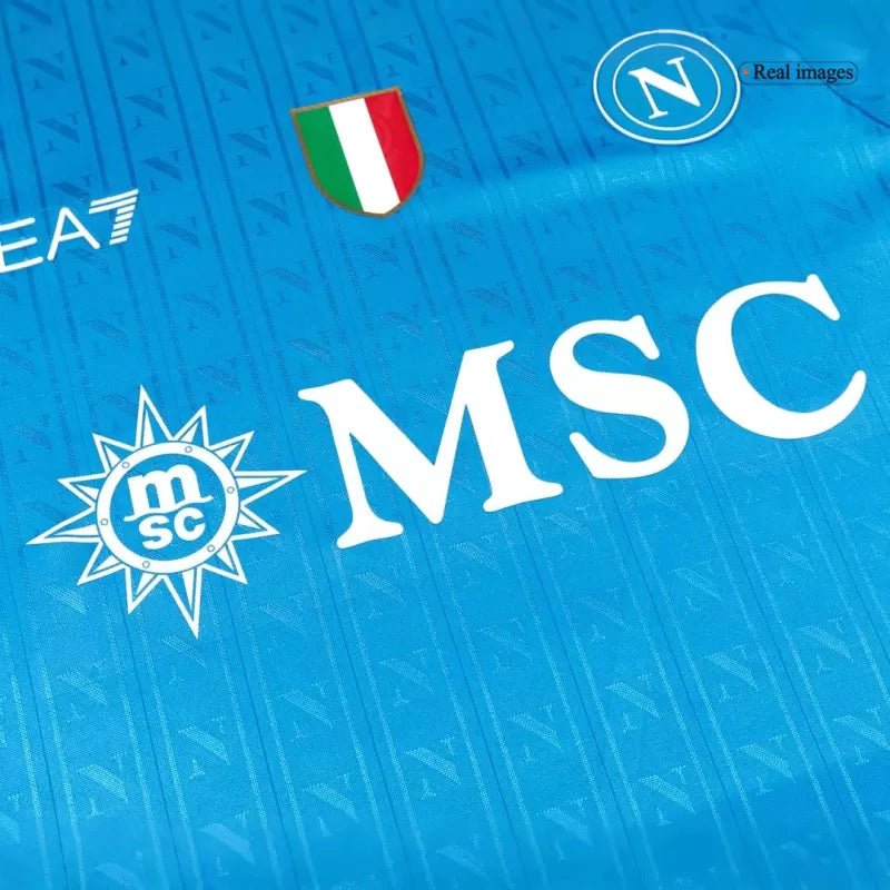 Napoli Home Custom Player Version Soccer Jersey 2025/26