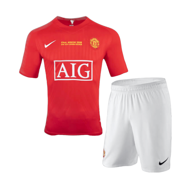 Manchester United Champions League Final Kids Football Kit 2007-08