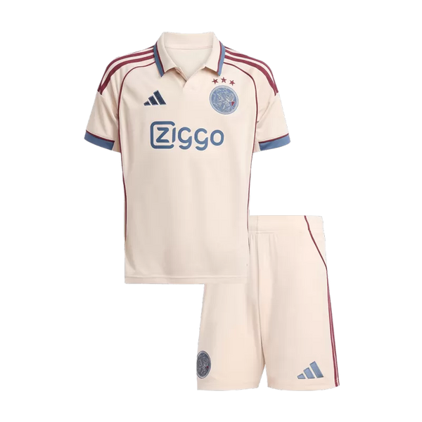 Kids Ajax Third Away Soccer Kits 2025/26