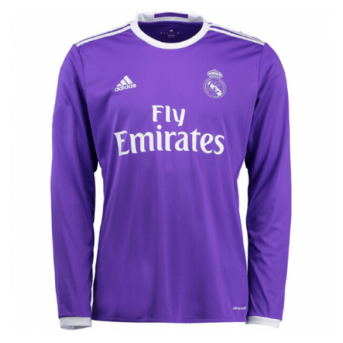 Retro Real Madrid Long Sleeve Away Jersey 2016/17