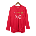 Retro Manchester United UCL Final Home Long Sleeve Jersey 2007/08