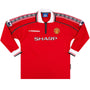 Retro Manchester United Home Long Sleeve Jersey 1998/00