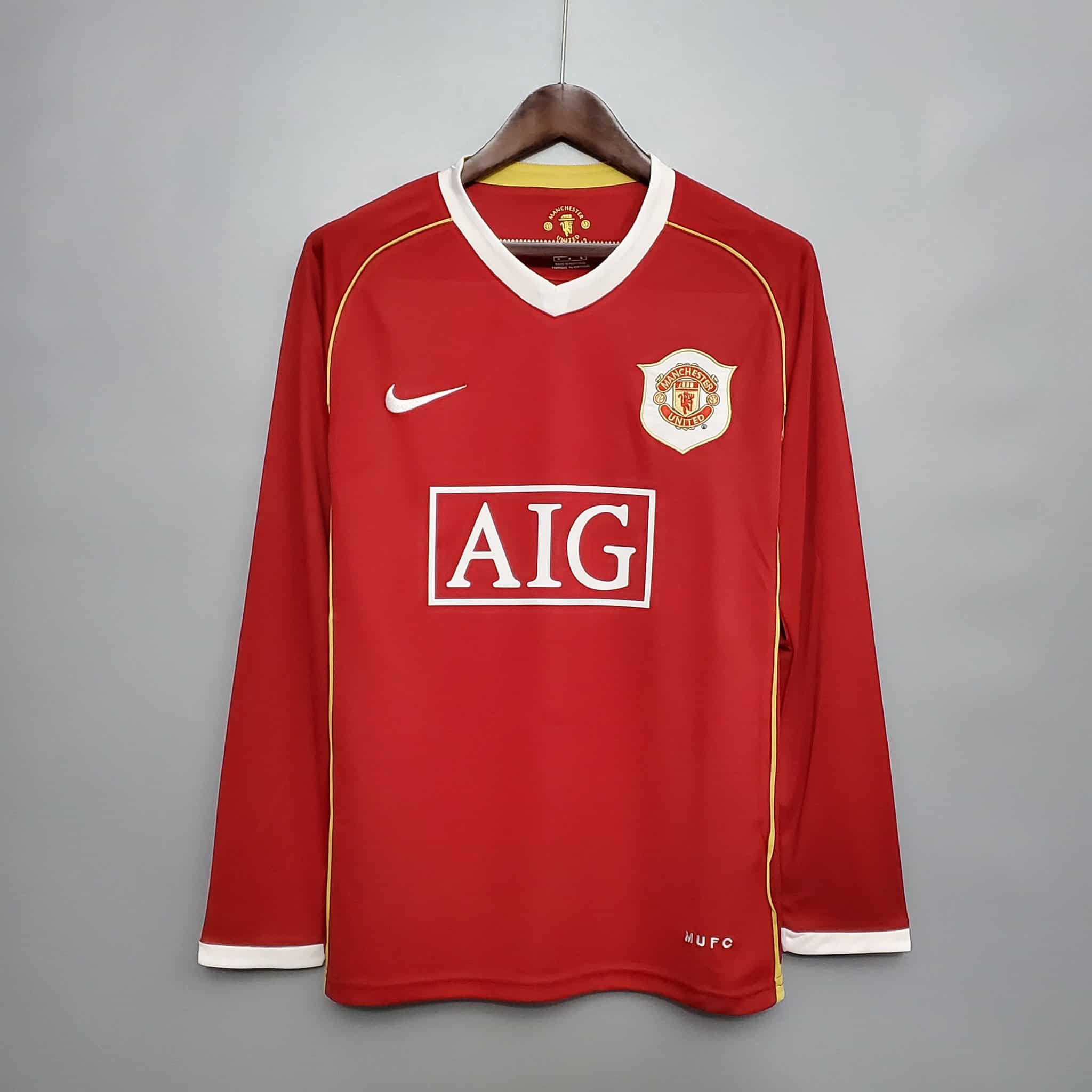 Manchester United 2006/2007 Home Kit – Long Sleeve