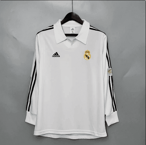 Real Madrid 2001/2002 Home kit – Long Sleeve