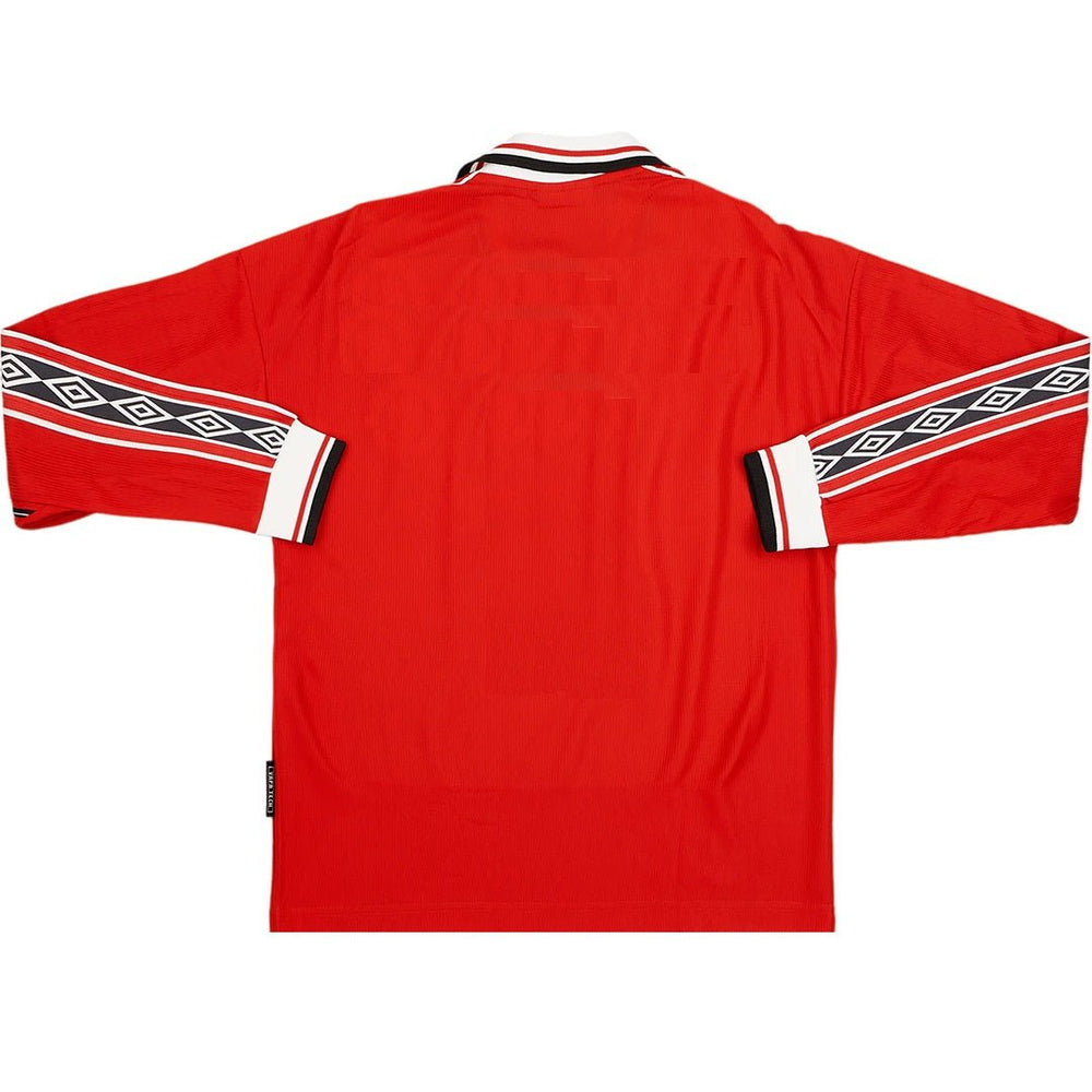 Retro Manchester United Home Long Sleeve Jersey 1998/00