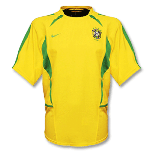 Retro Brazil Home Jersey World Cup 2002