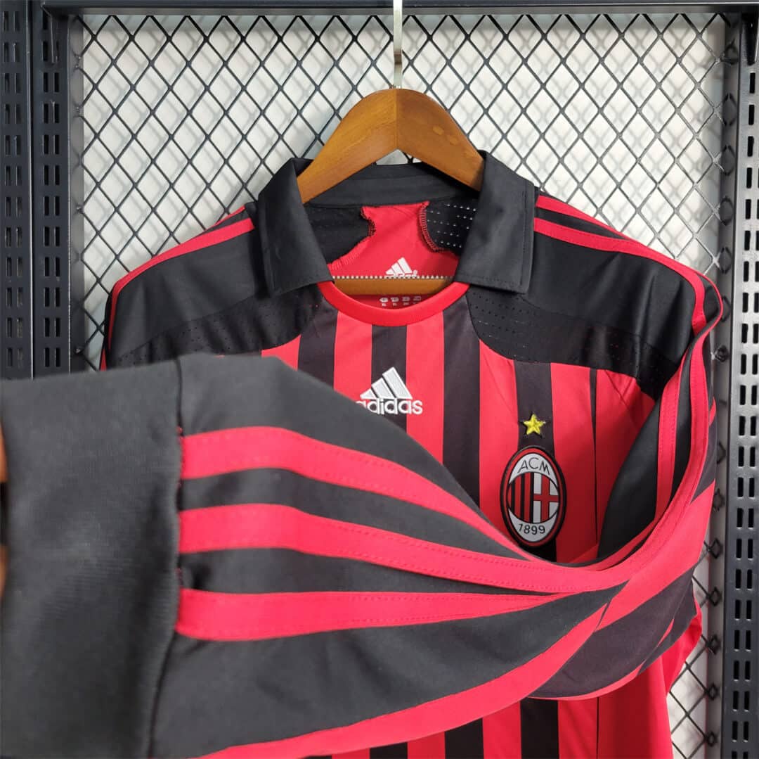 AC Milan 2007/2008 Home kit – Long sleeve