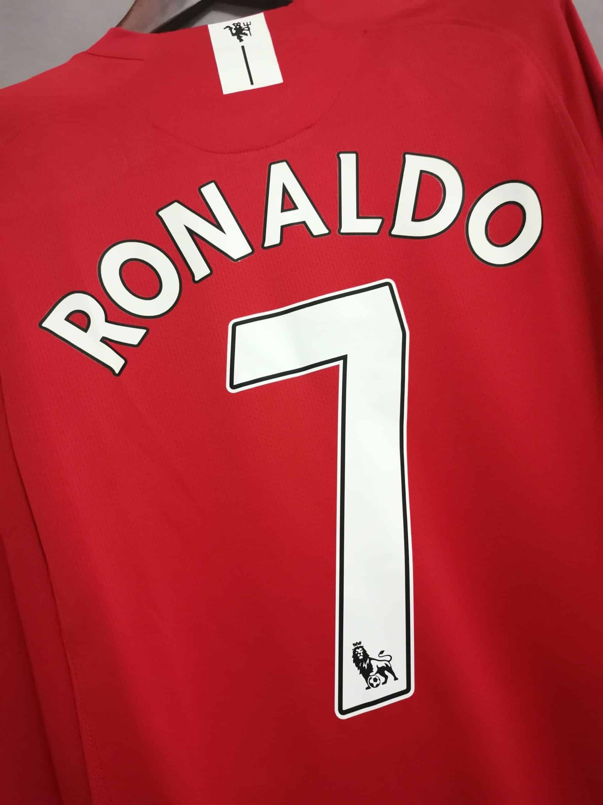 Manchester United 2007/2008 Home kit – Long sleeve