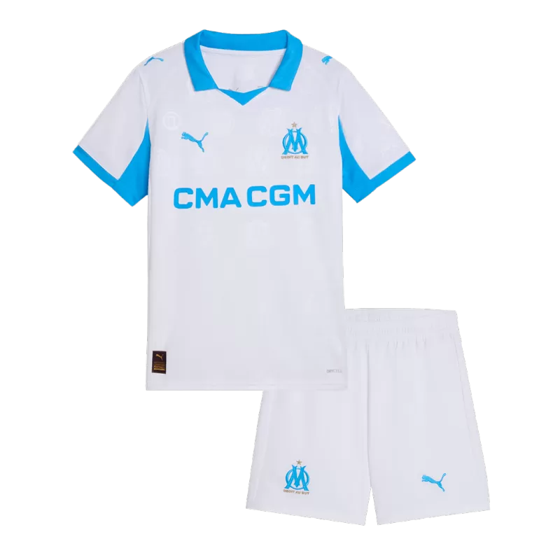 Kids Marseille Home Soccer Kits 2025/26