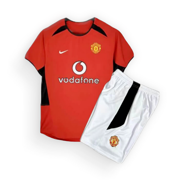 Manchester United Home Kids Football Kit 2002-03