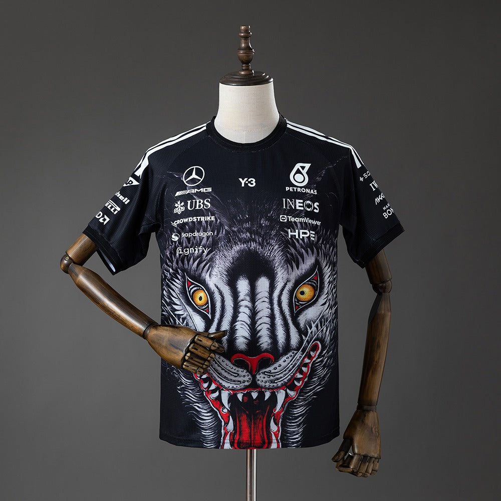 Mercedes-AMG Petronas F1 black T-shirt, front view