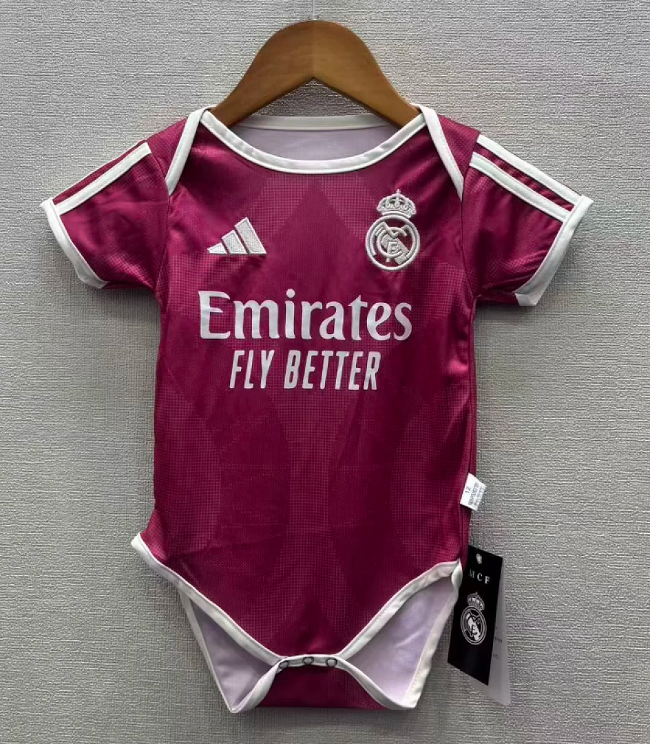 26-27 Real Madrid pink Third Baby, back