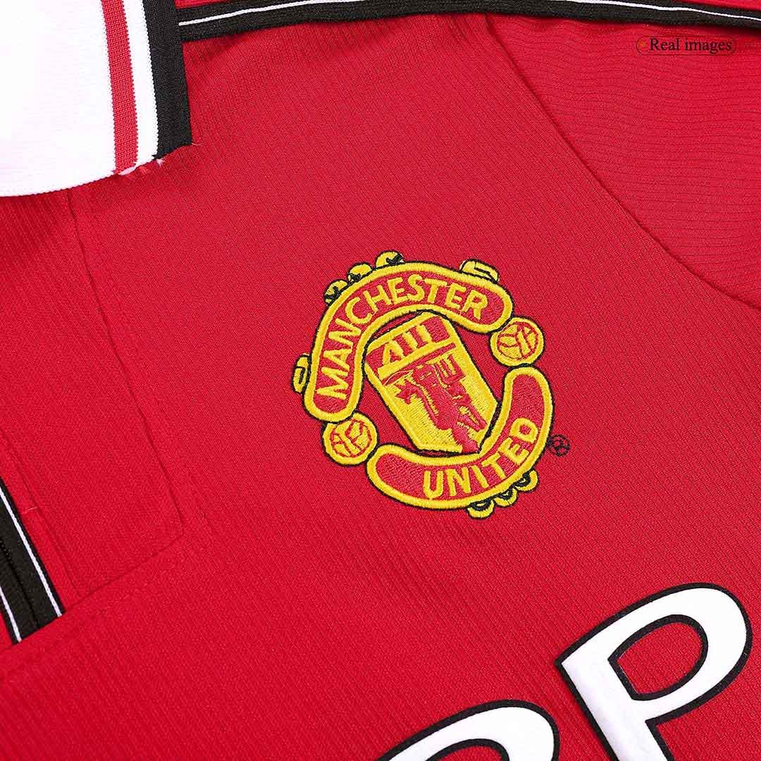 Retro Manchester United Home Long Sleeve Jersey 1998/00