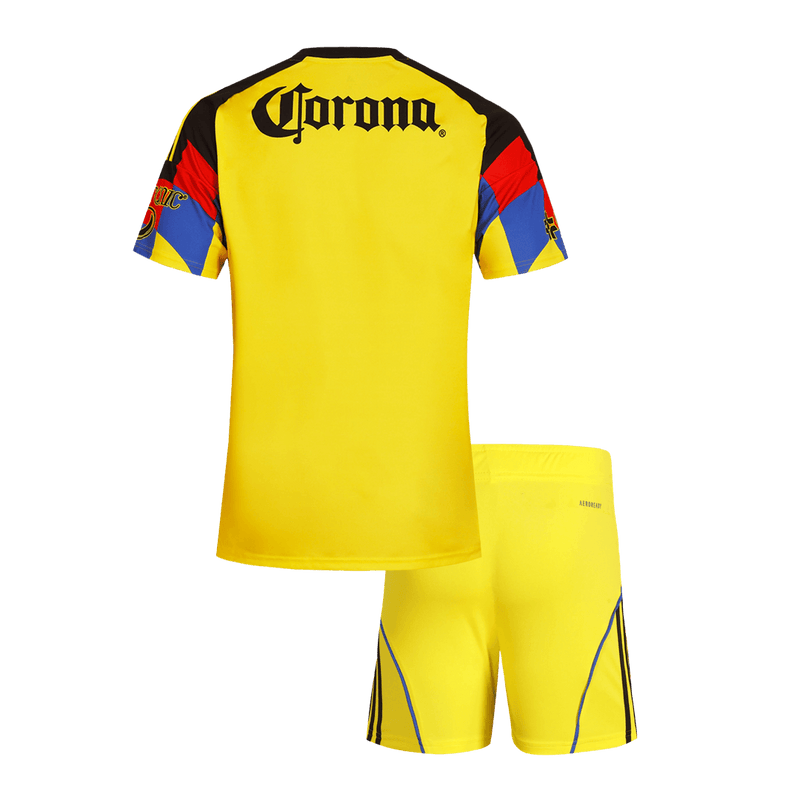 Club America Home Soccer Jersey Kit 2025/26 Kids(Jersey+Shorts)