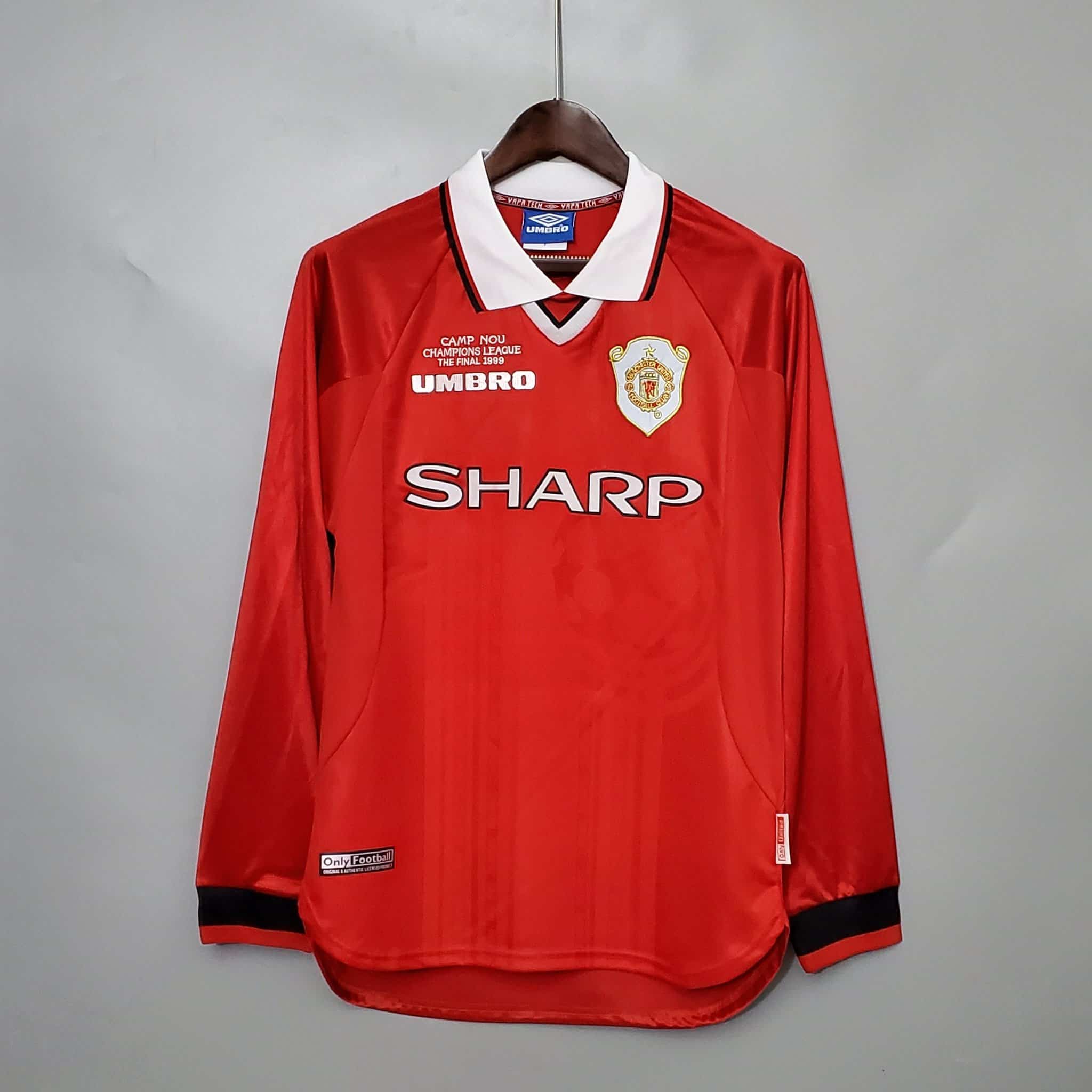 Manchester United 1999/2000 Champions League Home Kit – Long Sleeves