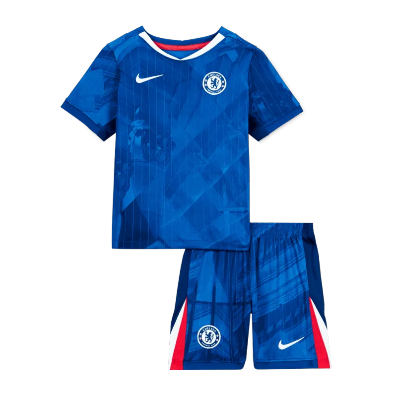 Chelsea Home Soccer Jersey Kit 2025/26 Kids(Jersey+Shorts)