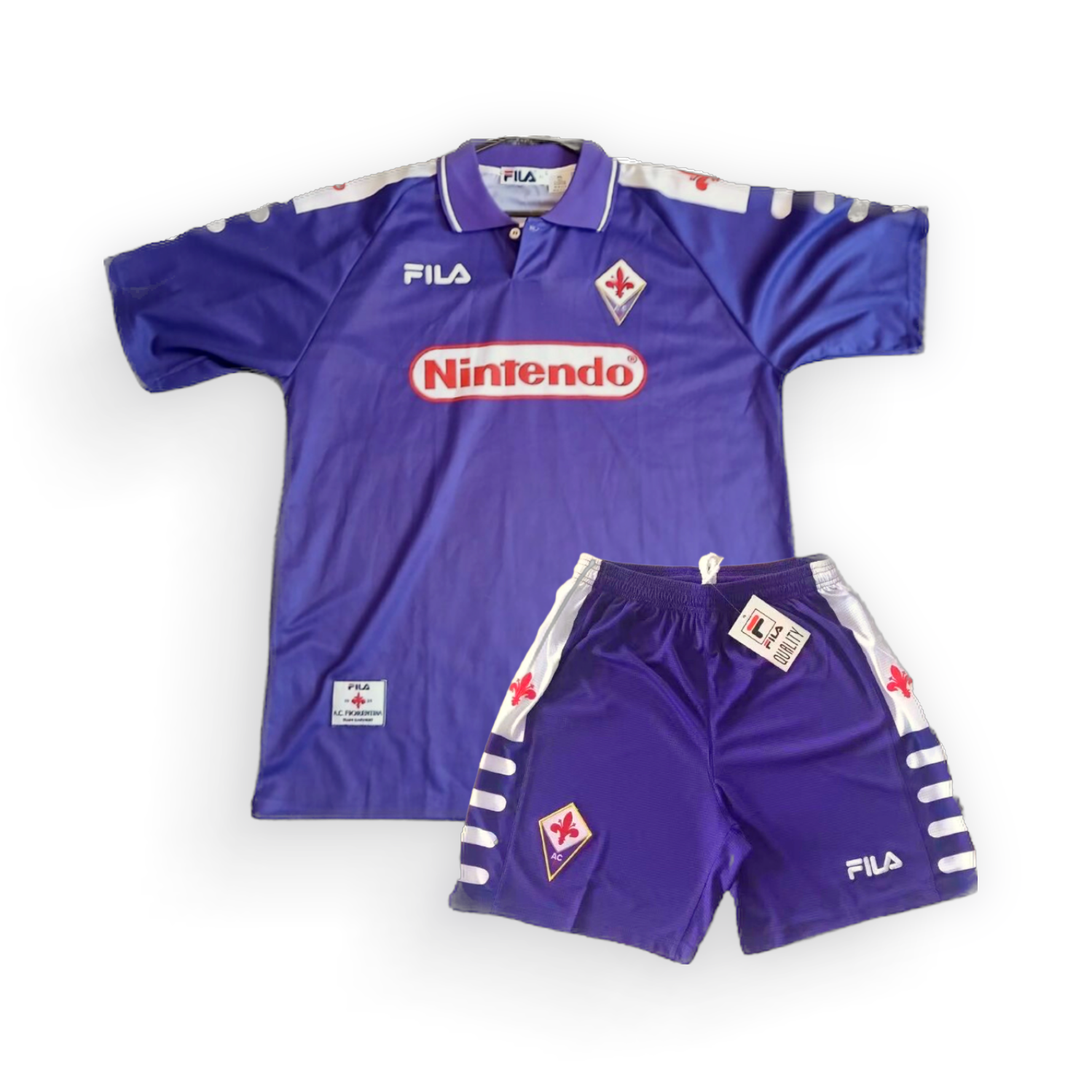 Fiorentina Retro Home Kids 1998-99