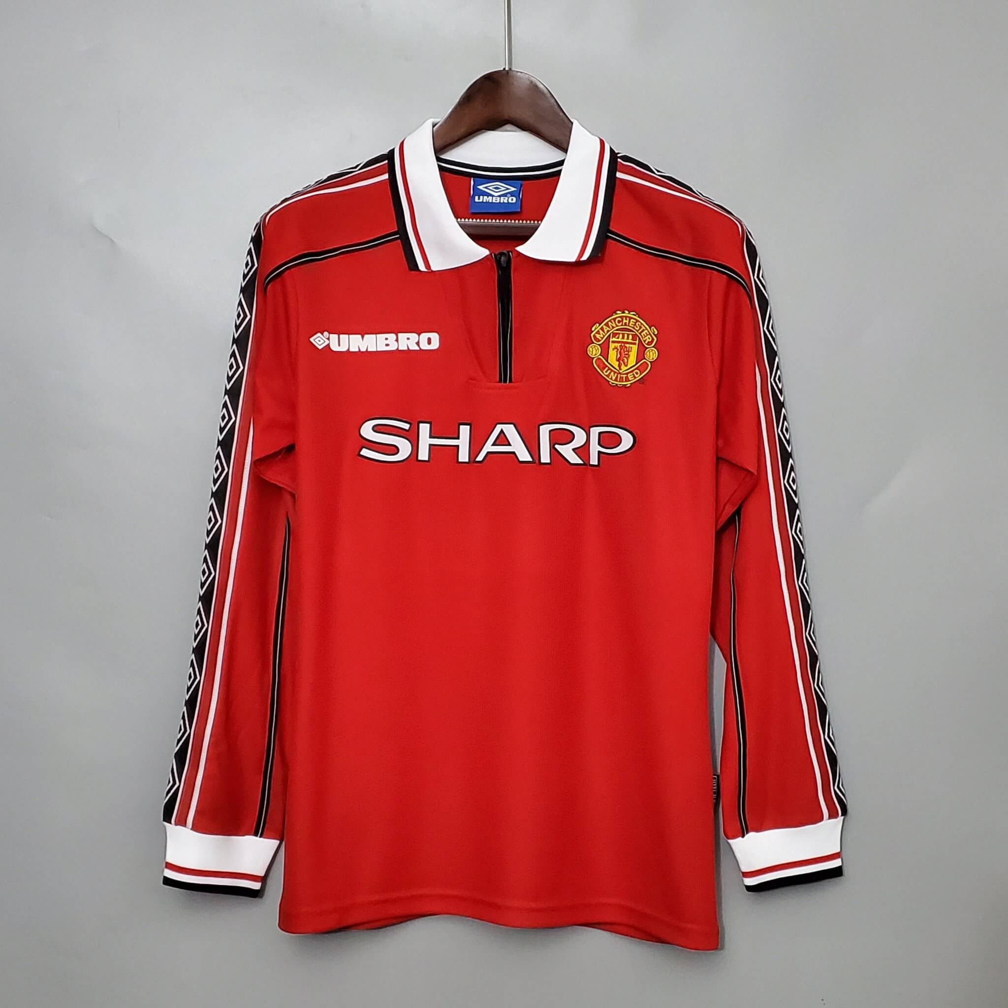 Manchester United 1998/2000 Home Kit – Long Sleeve