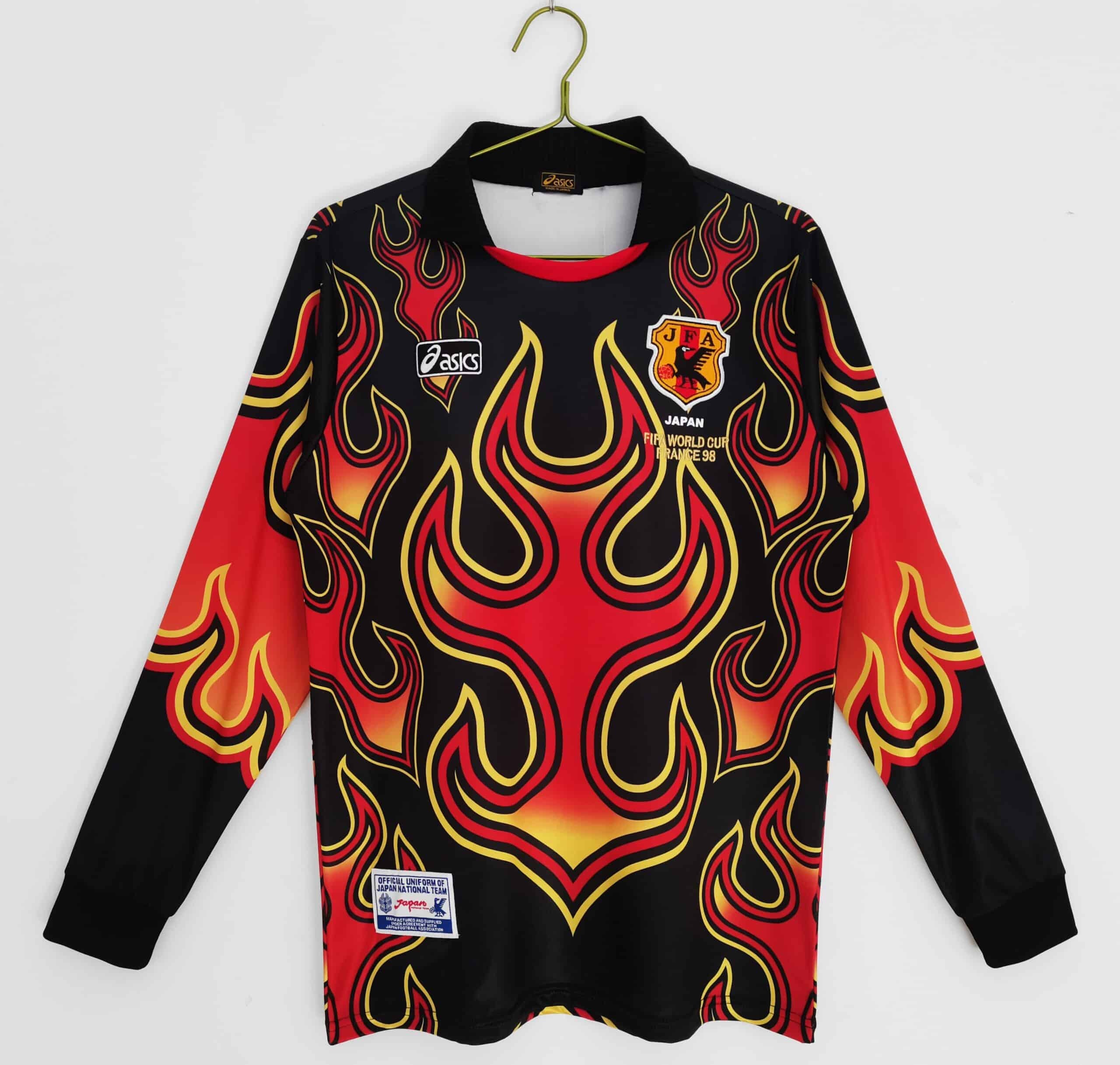 Japan 1998 Goalkeeper Kit – Long Sleeve (Black)