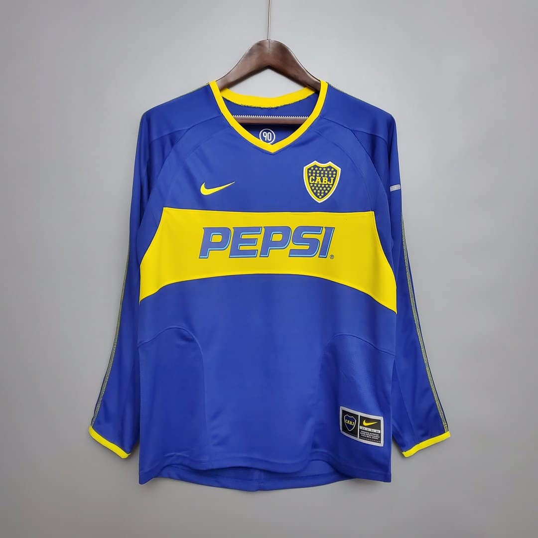 Boca Juniors 2003/2004 Home Kit – Long Sleeves