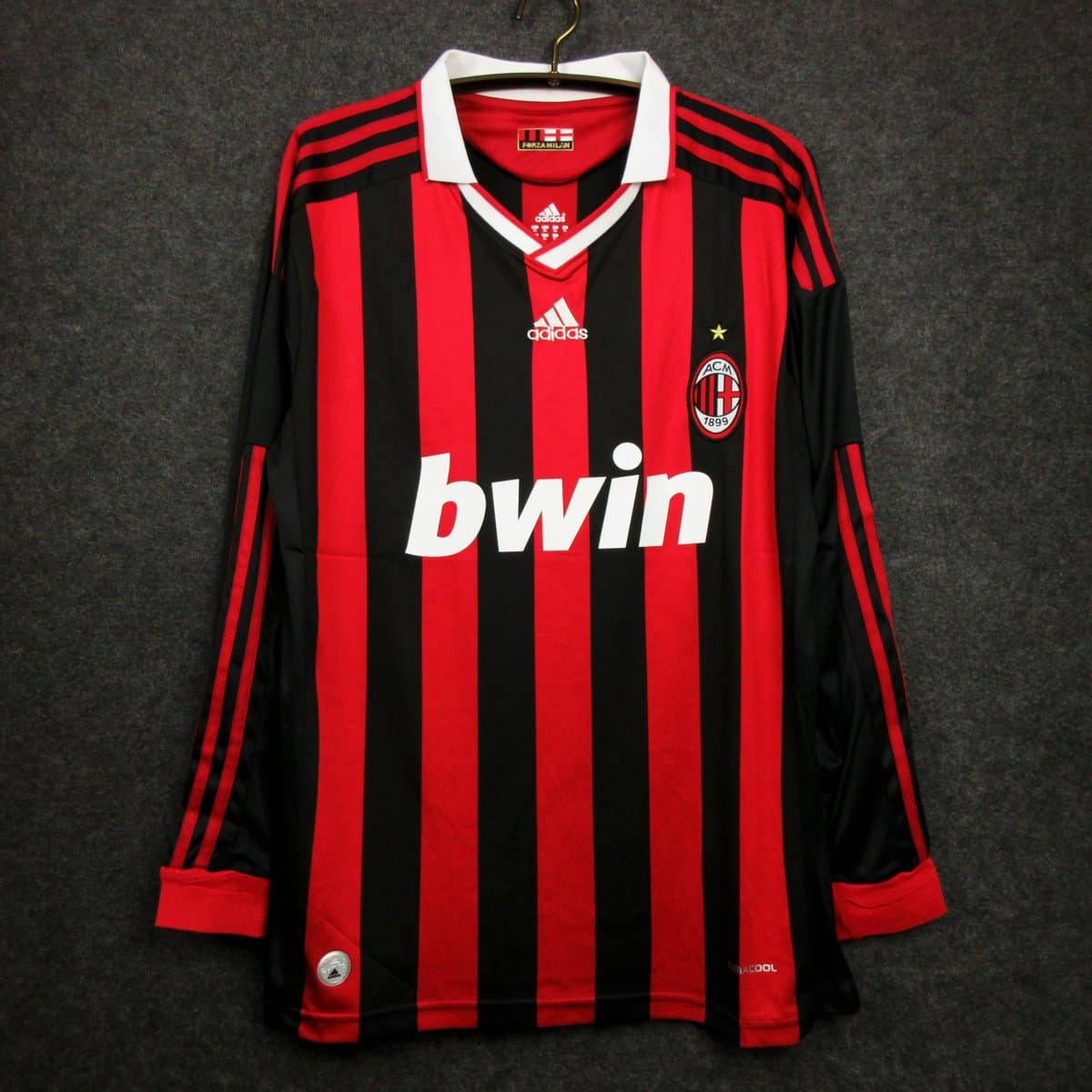 AC Milan 2009/2010 Home Kit – Long Sleeves