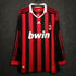 AC Milan 2009/2010 Home Kit – Long Sleeves