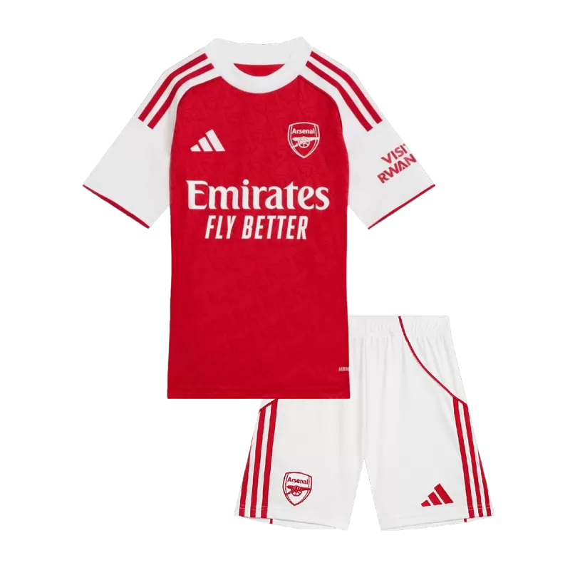Arsenal Home Soccer Jersey Kit 2025/26 Kids(Jersey+Shorts)