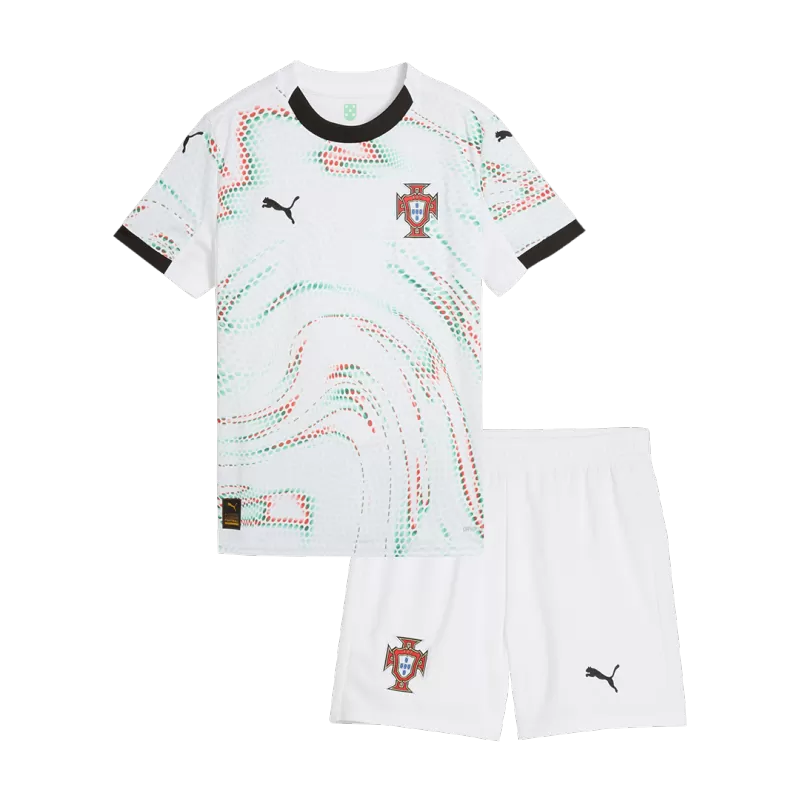 Portugal Away Soccer Jersey Kit 2025 Kids(Jersey+Shorts)