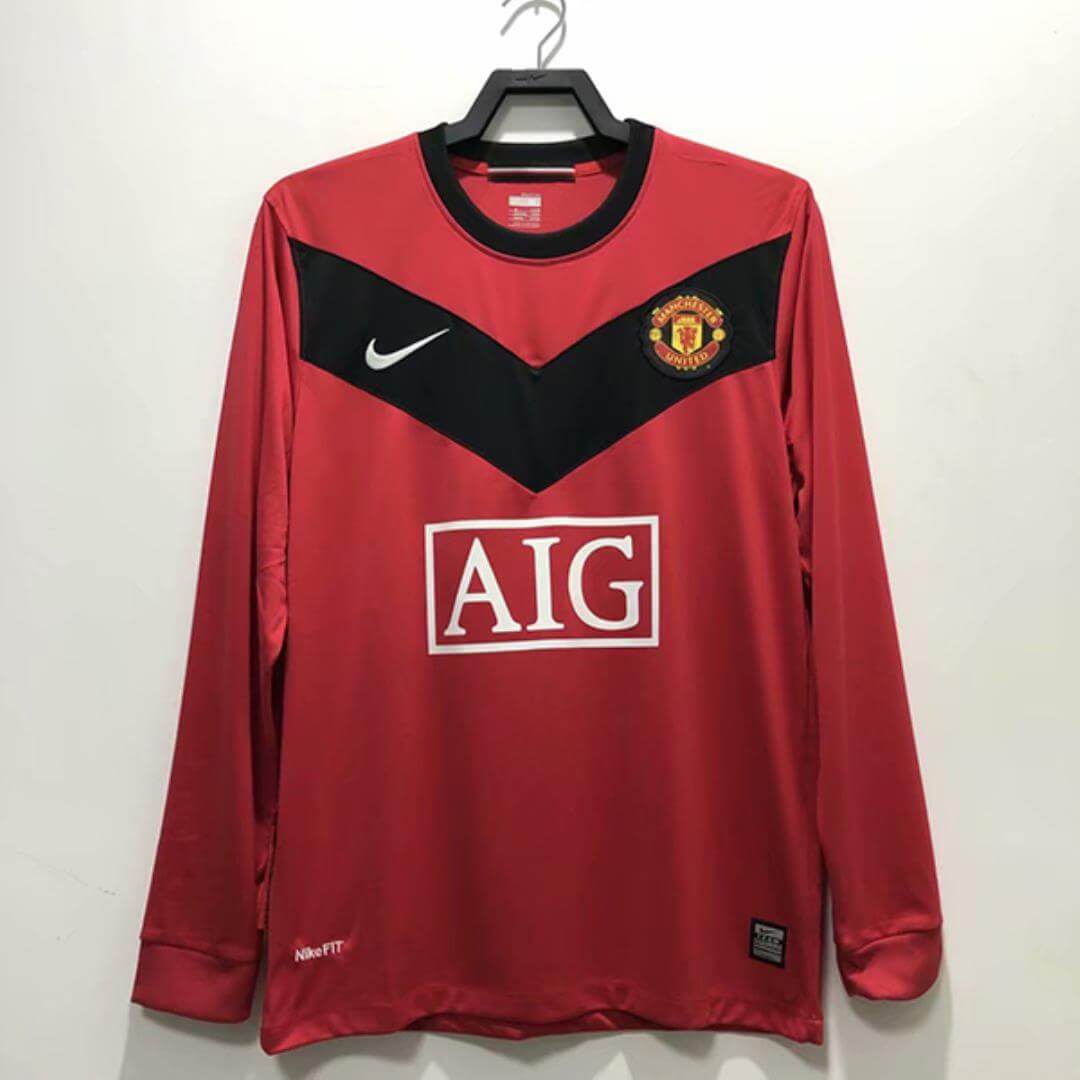 Manchester United 2009/2010 Home Kit – Long Sleeve