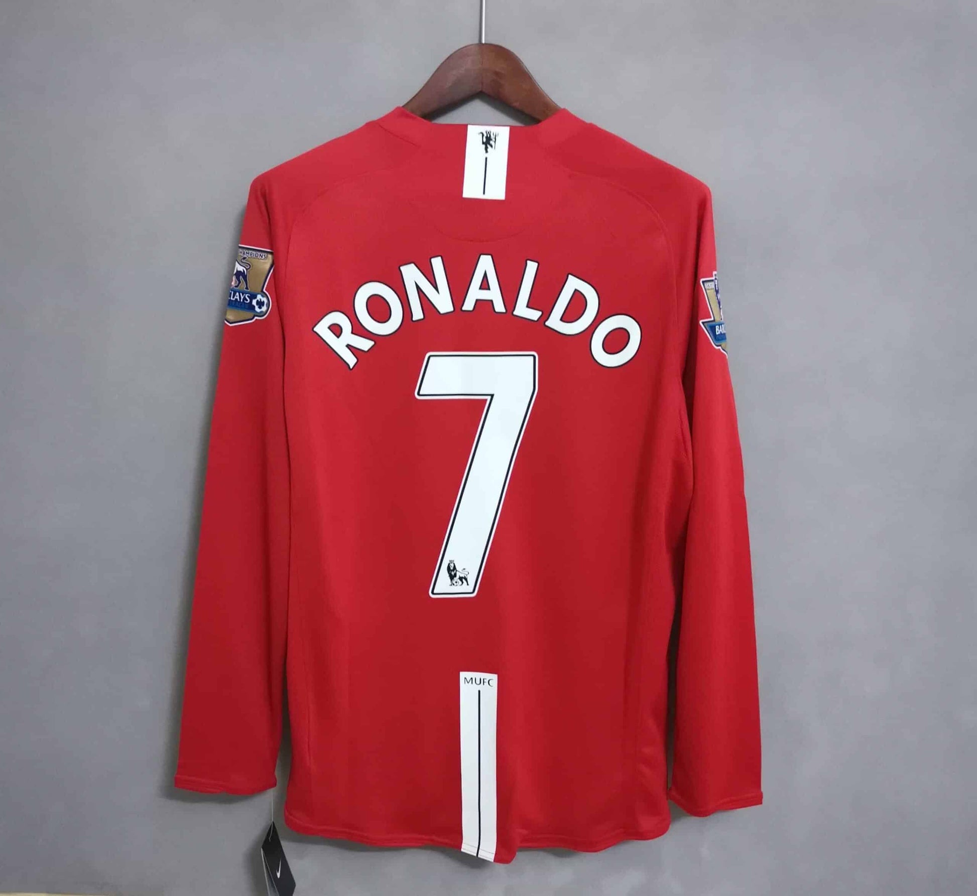 Manchester United 2007/2008 Home kit – Long sleeve