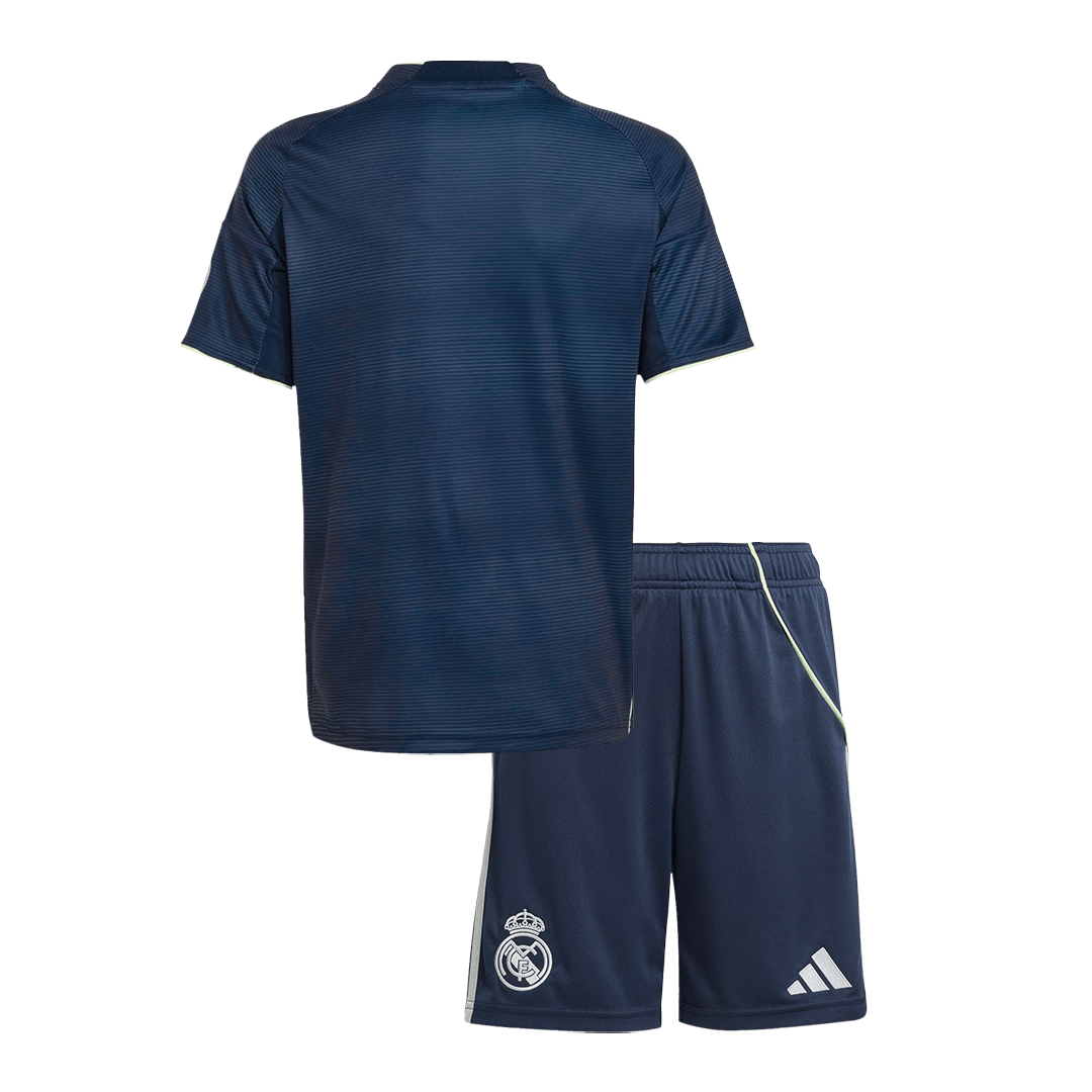 Real Madrid Away Soccer Jersey Kit 2025/26 Kids(Jersey+Shorts)