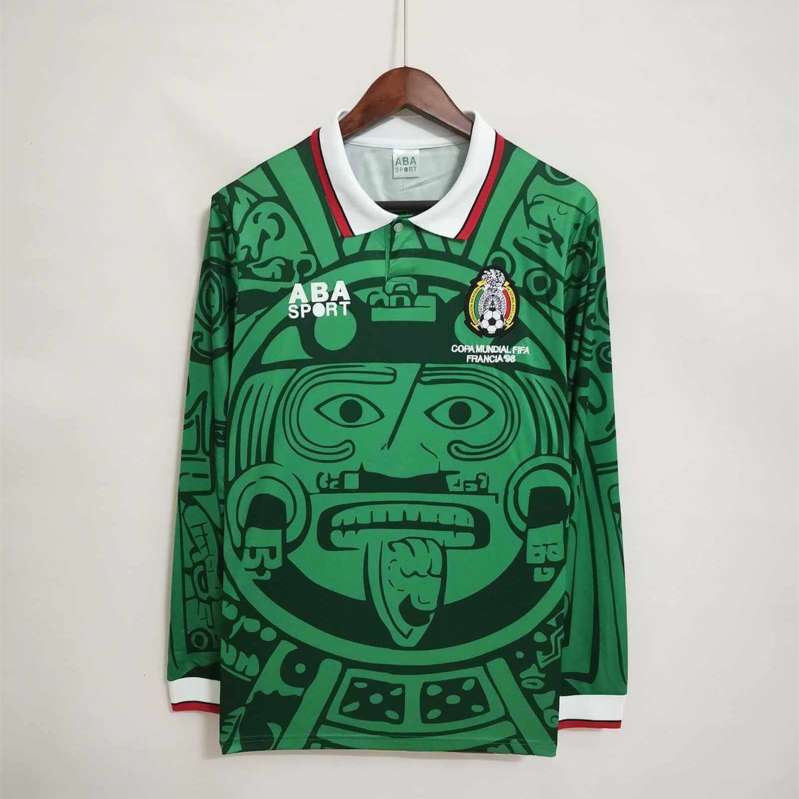 Mexico 1998 green home Kit – Long Sleeves