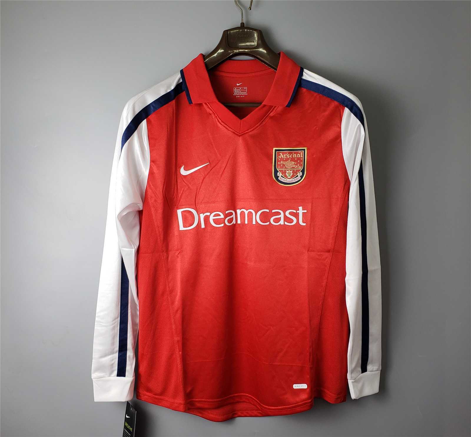 Arsenal 2000/2002 Home Kit – Long Sleeve
