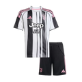 Juventus Home Soccer Jersey Kit 2025/26 Kids(Jersey+Shorts)