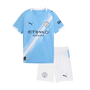 Manchester City Home Soccer Jersey Kit 2025/26 Kids(Jersey+Shorts)