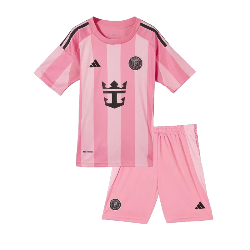 Inter Miami CF Home Soccer Jersey Kit 2025 Kids(Jersey+Shorts)