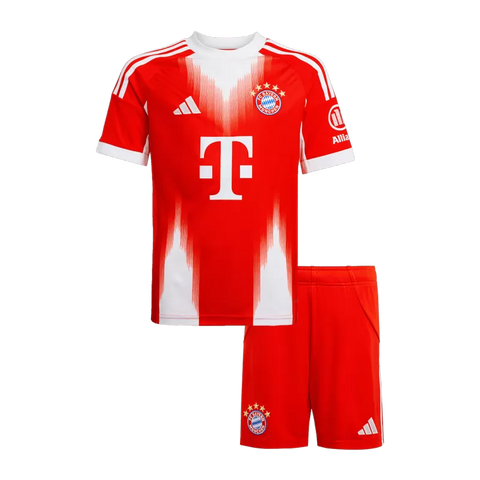 Kids Bayern Munich Custom Home Soccer Kits 2025/26