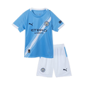 Manchester City Home Soccer Jersey Kit 2025/26 Kids(Jersey+Shorts)