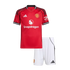 Manchester United Home Soccer Jersey Kit 2025/26 Kids(Jersey+Shorts)