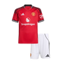 Manchester United Home Soccer Jersey Kit 2025/26 Kids(Jersey+Shorts)