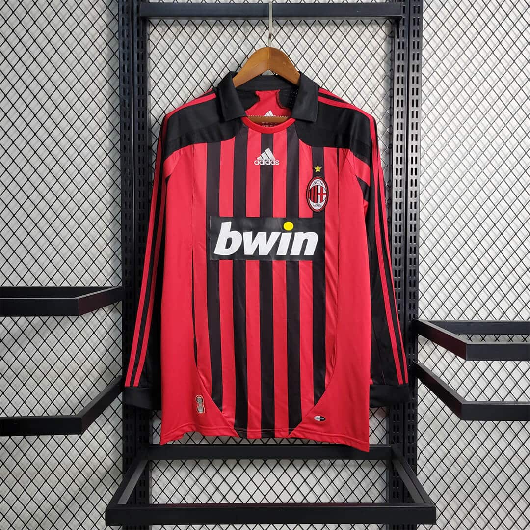 AC Milan 2007/2008 Home kit – Long sleeve