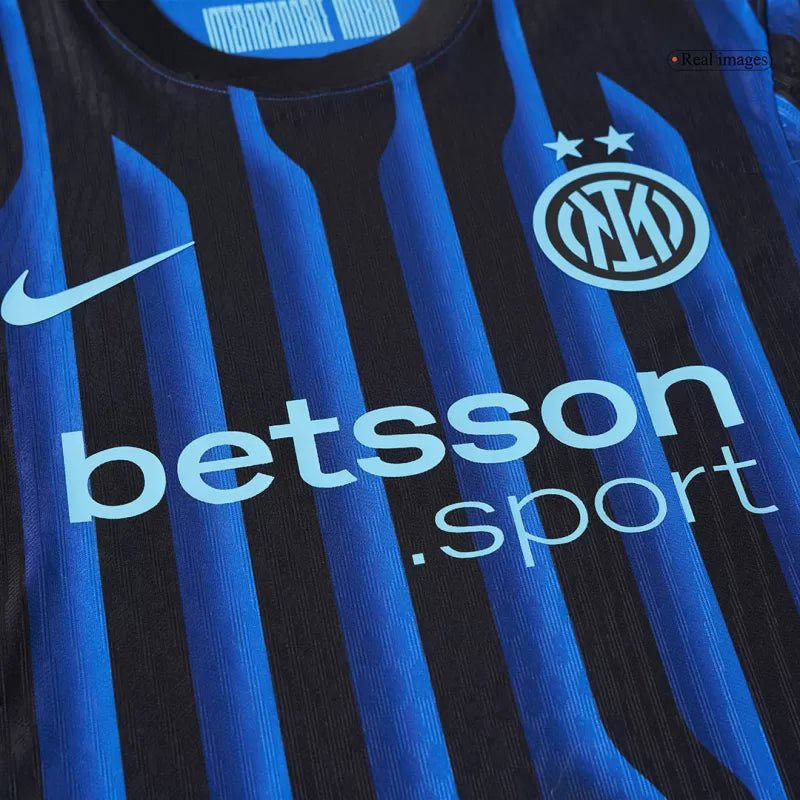 Inter Milan Home Custom Player Version Soccer Jersey 2025/26
