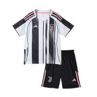 Juventus Home Soccer Jersey Kit 2025/26 Kids(Jersey+Shorts)